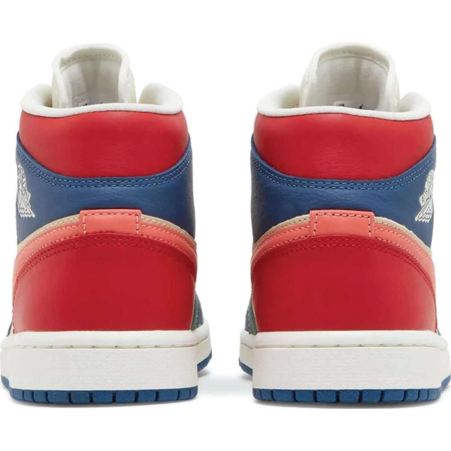 This is the back side shoe of Wmns Air Jordan 1 Mid SE 'Multi-Color'