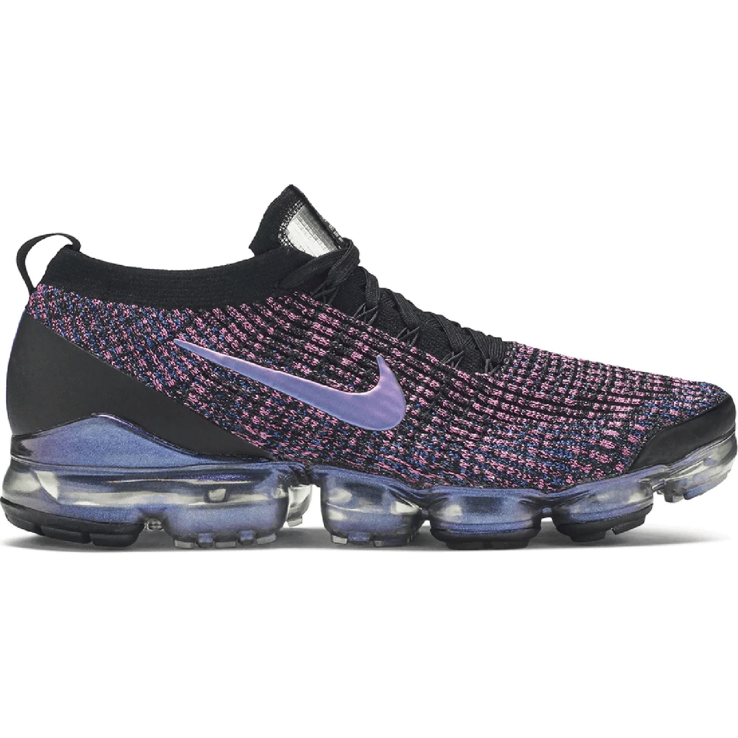 This is the left side of the Air VaporMax Flyknit 3 Laser Fuchsia