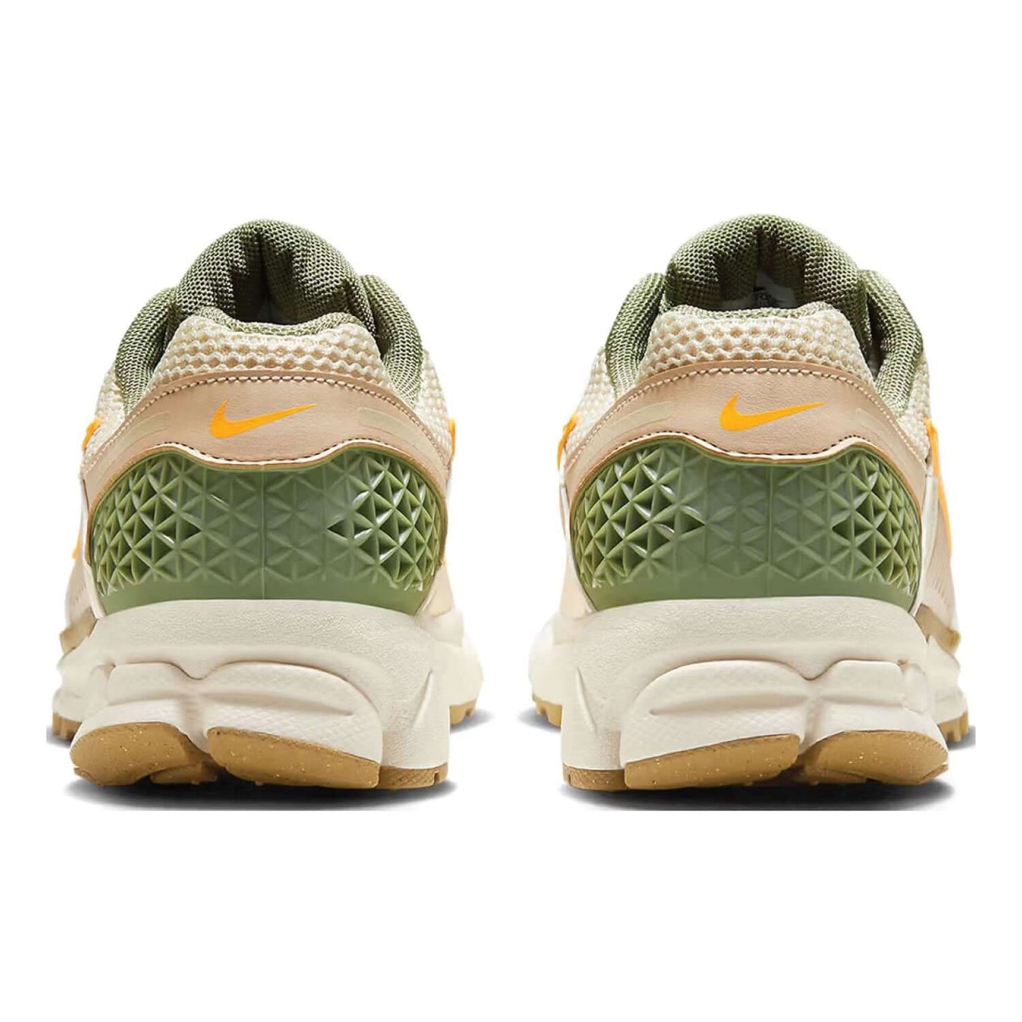 This is the back side shoe of Wmns Air Zoom Vomero 5 'Pale Ivory Oil Green'