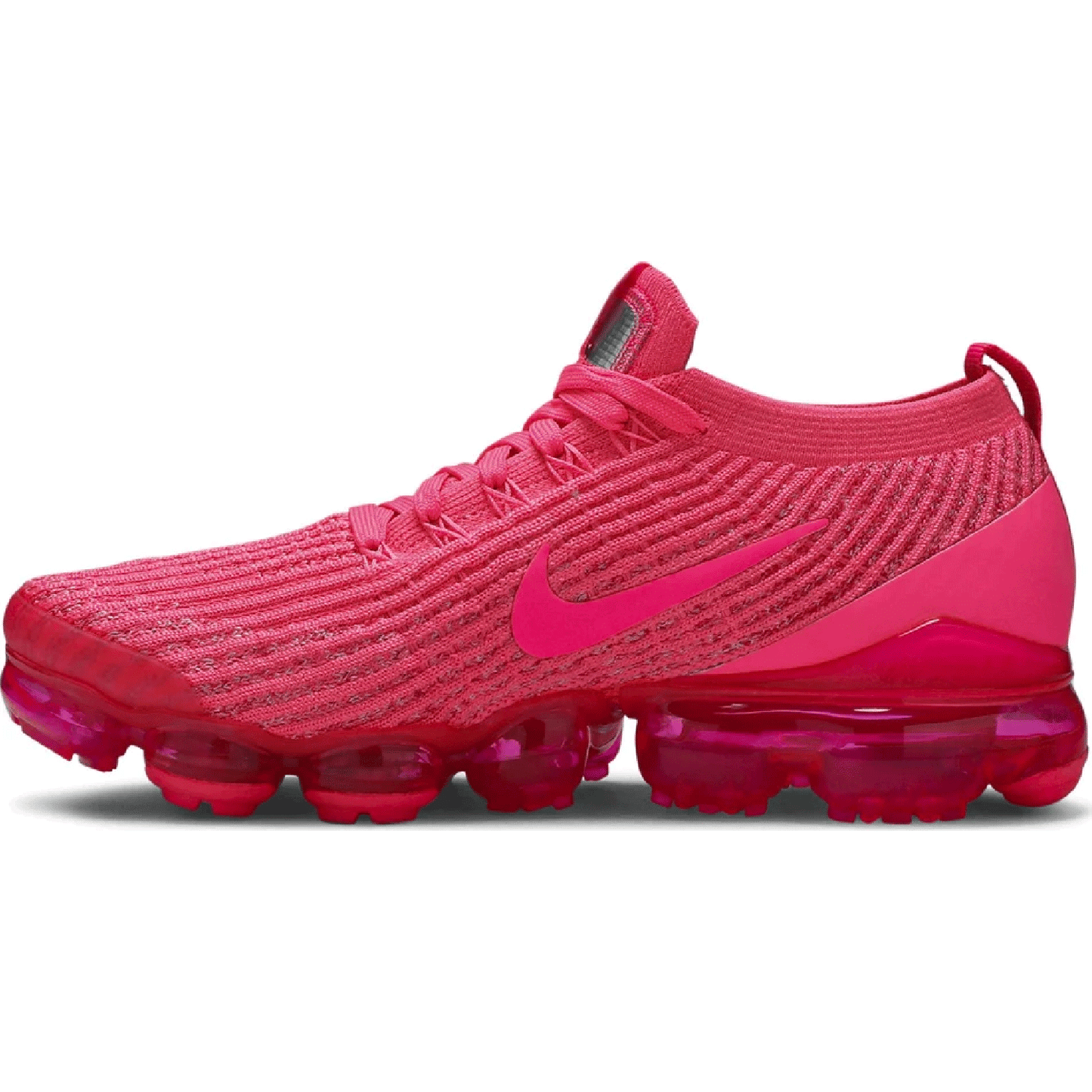This is the side design of the Air VaporMax Flyknit 3 Pink (Wmns)