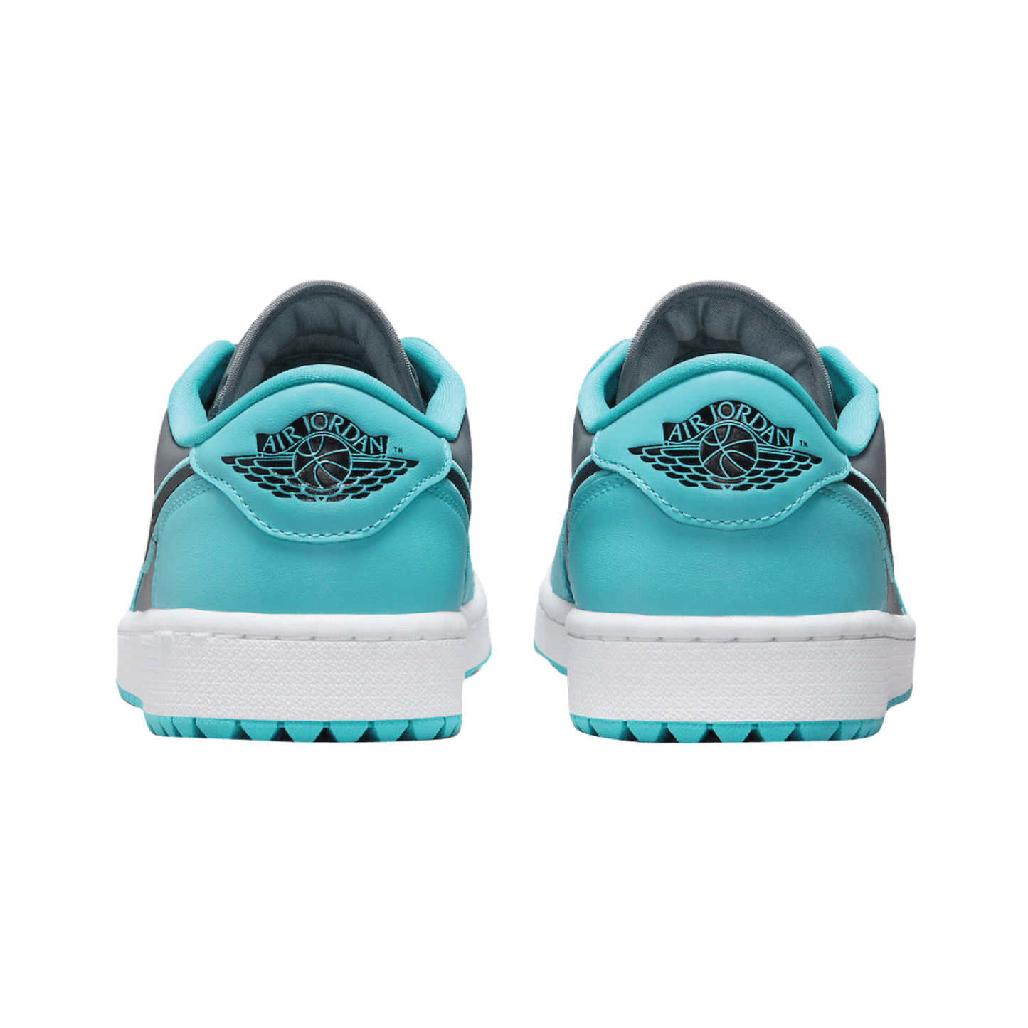 This is the back side of Air Jordan 1 Low Golf 'Gamma Blue'