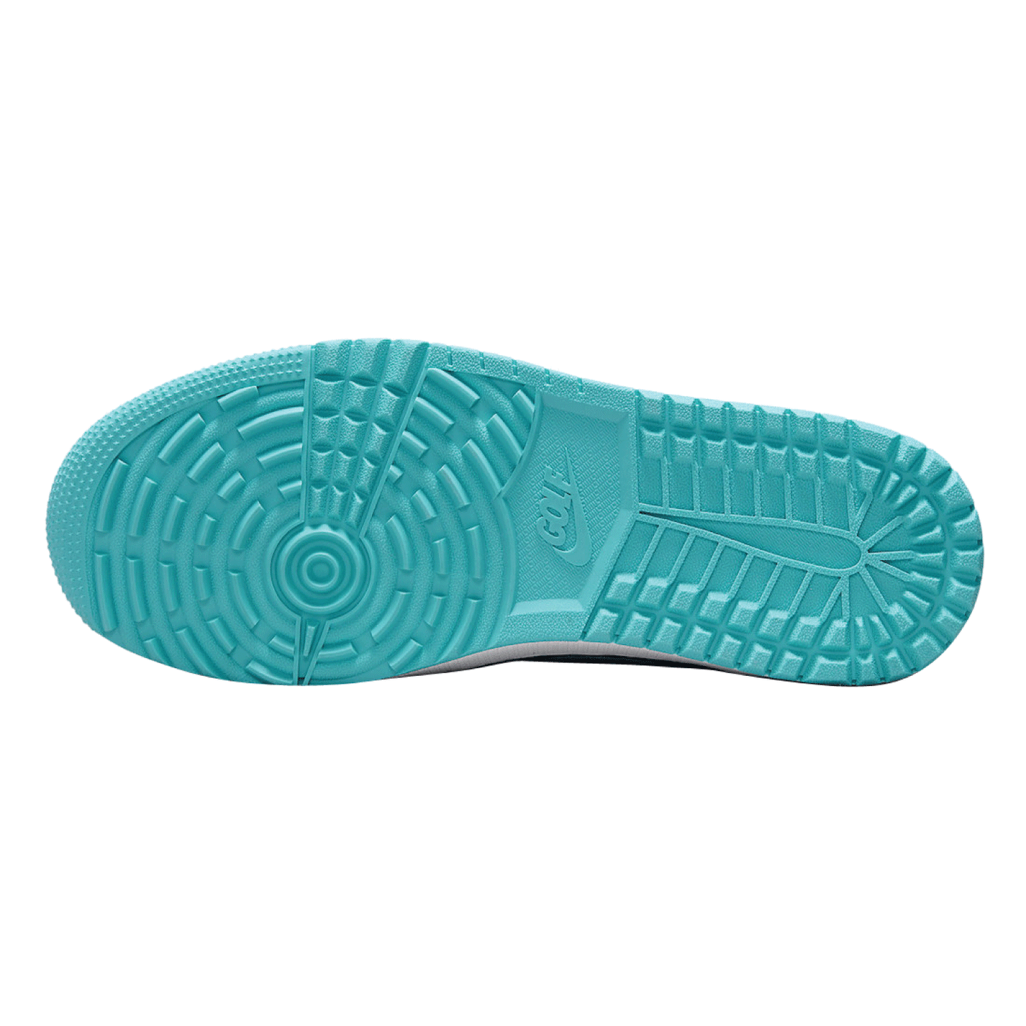This is the lower side of Air Jordan 1 Low Golf 'Gamma Blue'