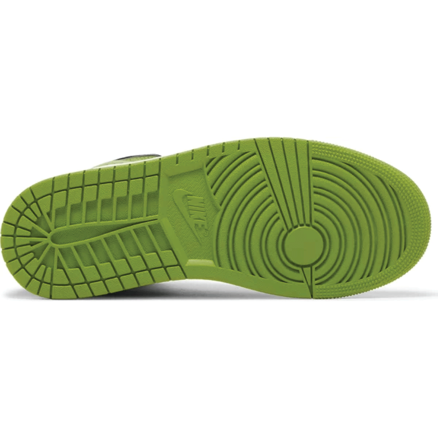 This is the lower side shoe of Wmns Air Jordan 1 Mid 'Altitude Green'