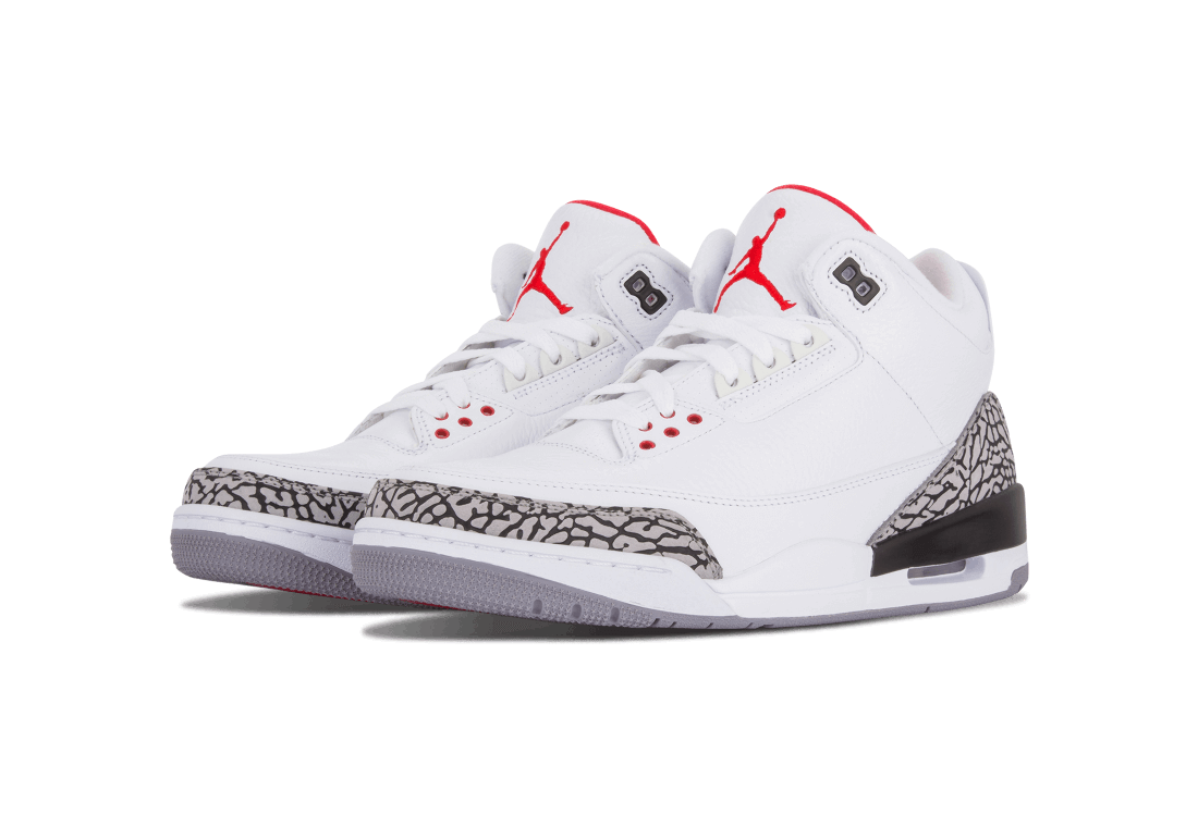 This is a the Front side of the pair this Air jordan 3 retro 88 white cement