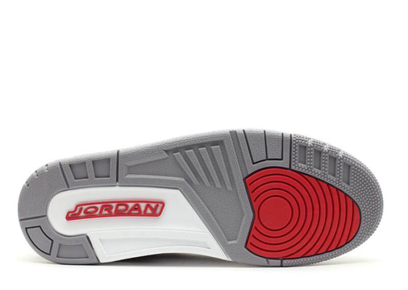 This is a lower side of Air jordan 3 retro 88 white cement