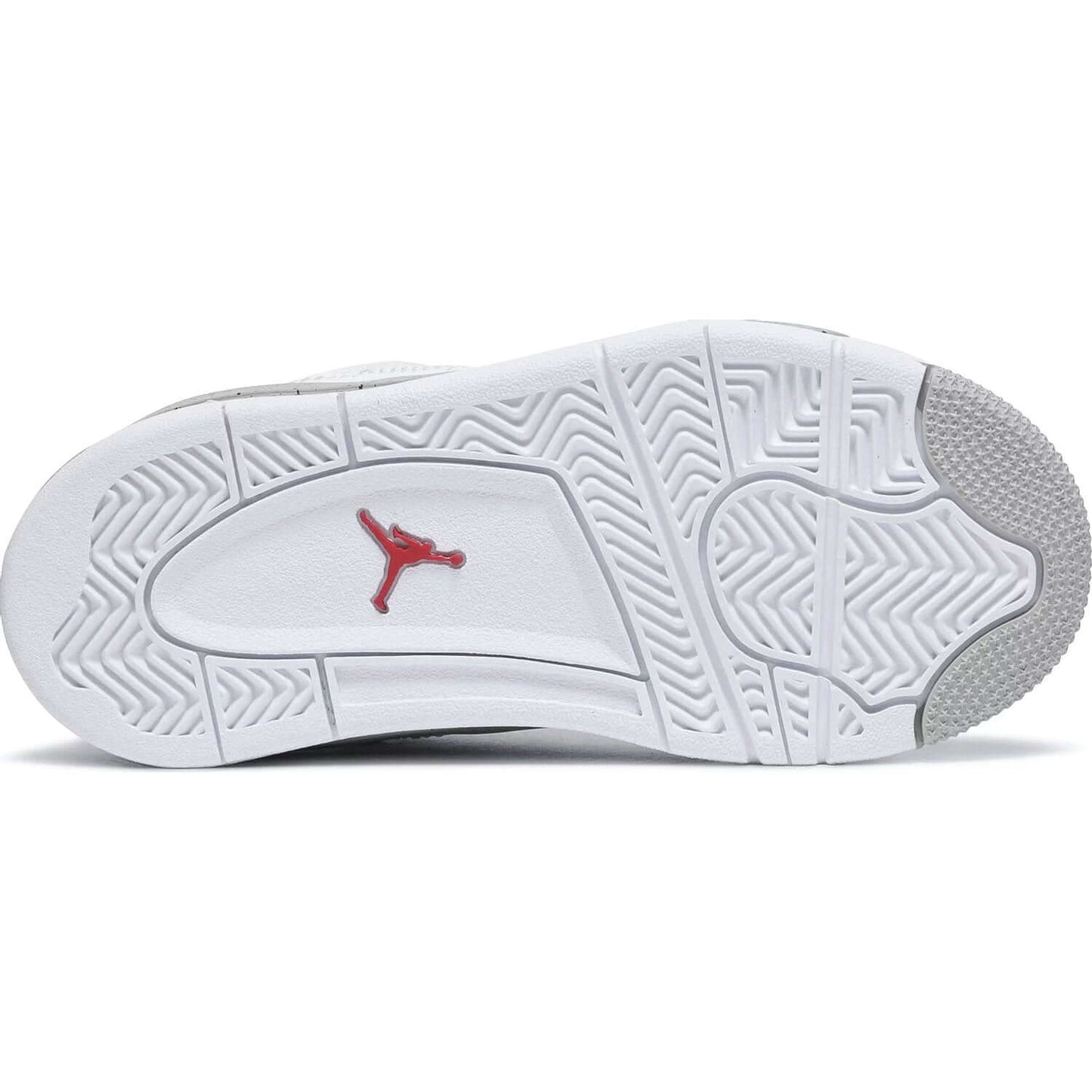 This is the lower side of shoe of Jordan 4 White Oreo.