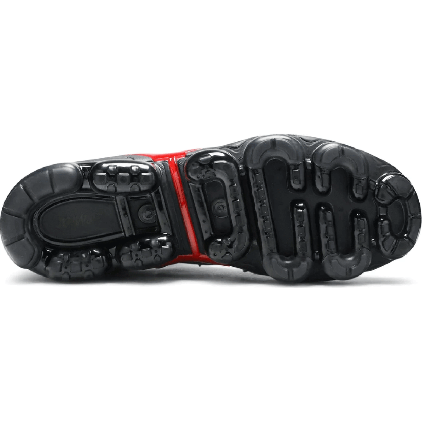 This is lower sole of the Air Vapormax Plus University Red