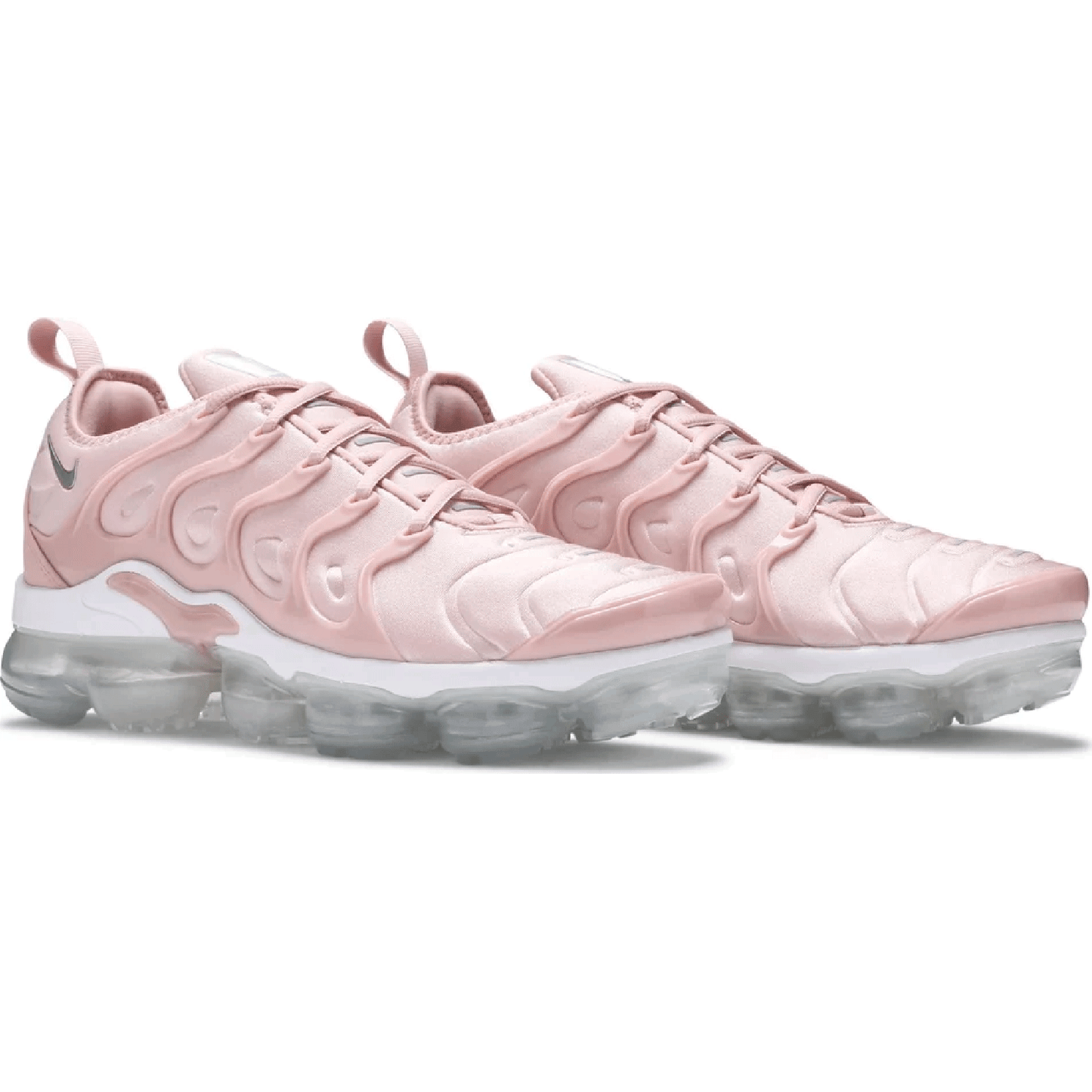 This is the front side of the Air Vapormax Plus Pink Oxford