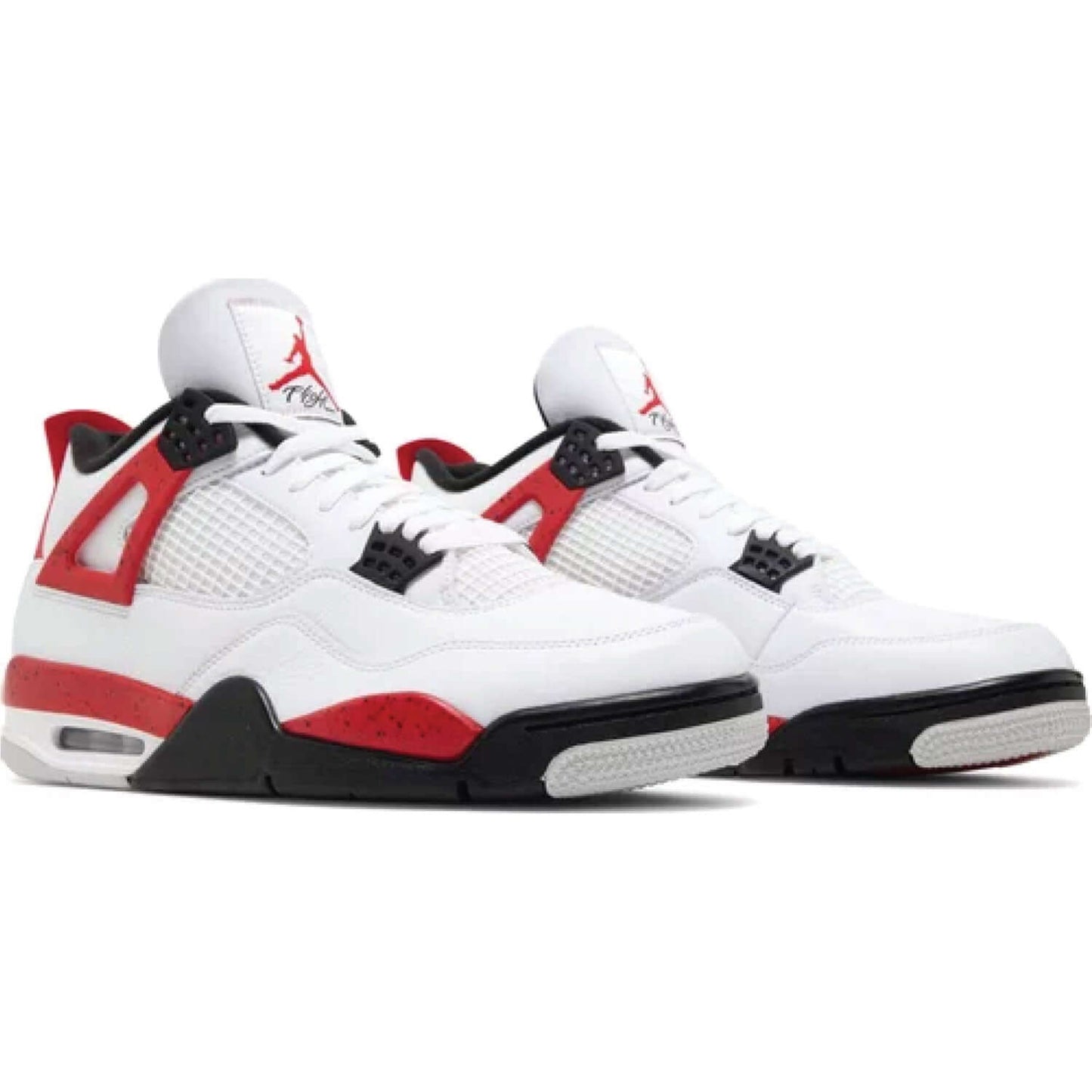 This is the pair of Air Jordan 4 Retro 'Red Cement'. Describe th beauty of Air Jordan 4 Retro 'Red Cement'
