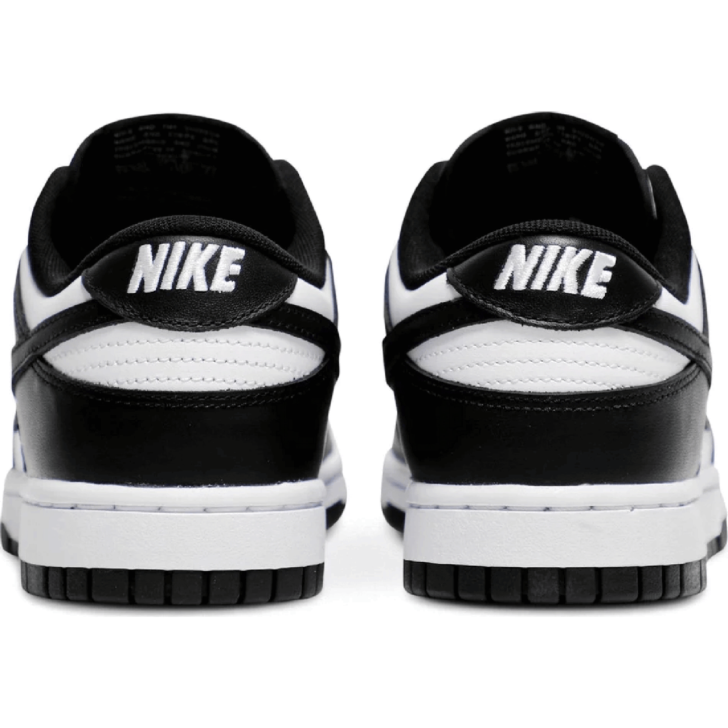 DunkLowWhiteBlack | black and white