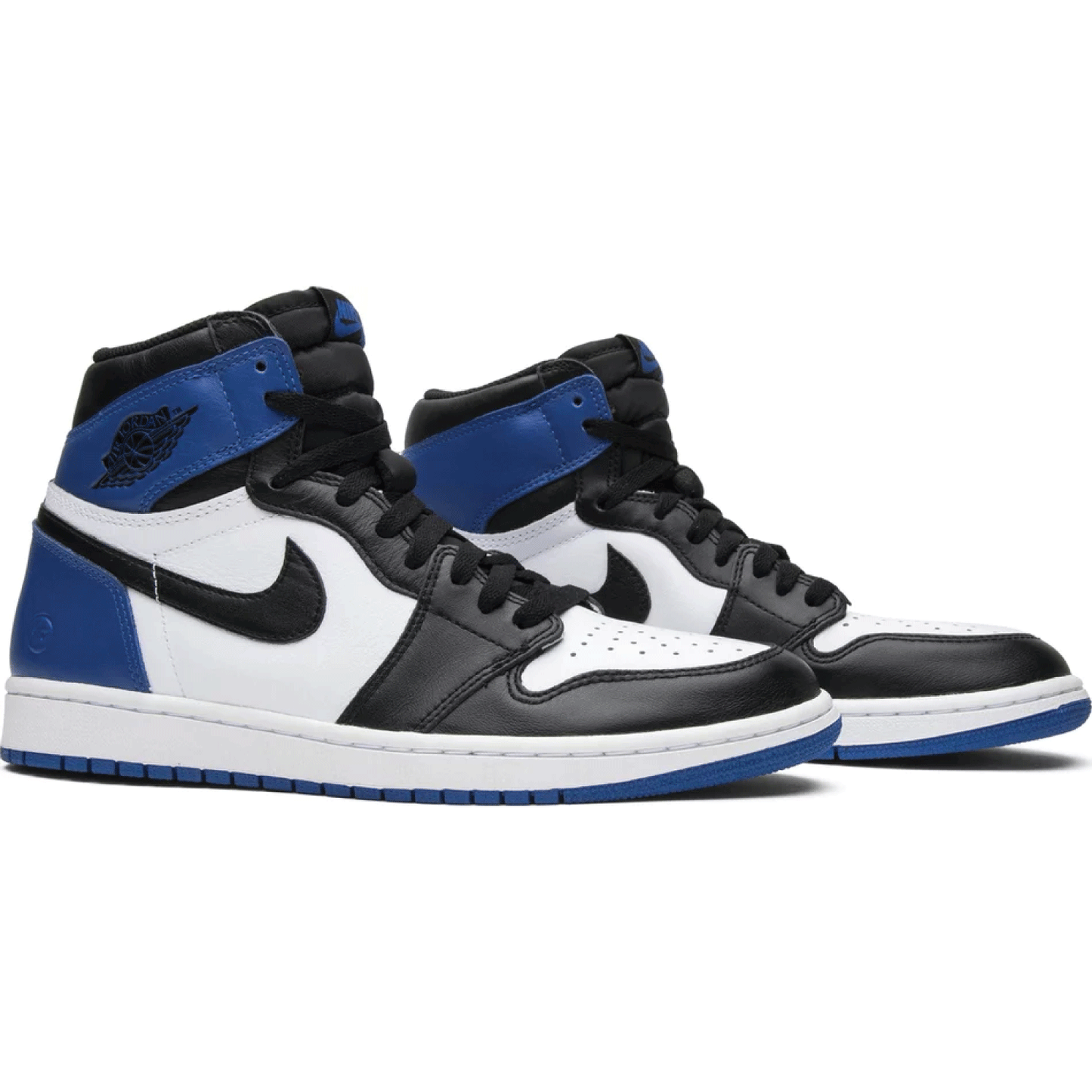 This is the pair of Fragment Design x Air Jordan 1 Retro High OG. Describe the beauty of Fragment Design x Air Jordan 1 Retro High OG
