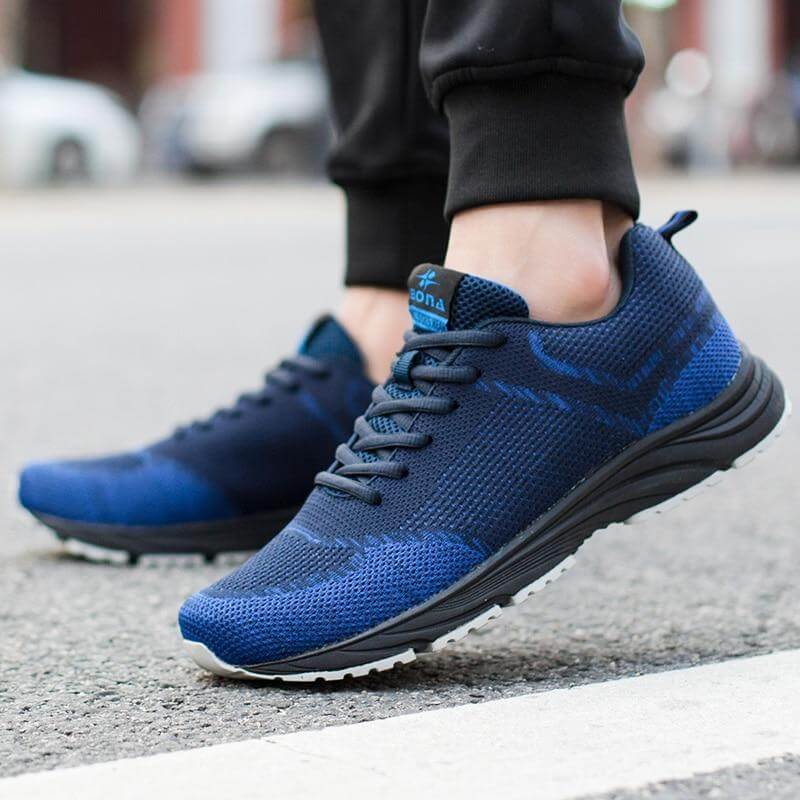 BONA New Arrival Popular Style Men Running Shoes Outdoor Walking Comfortable Sneakers Lace Up Cow Leather Athletic Shoes For Men