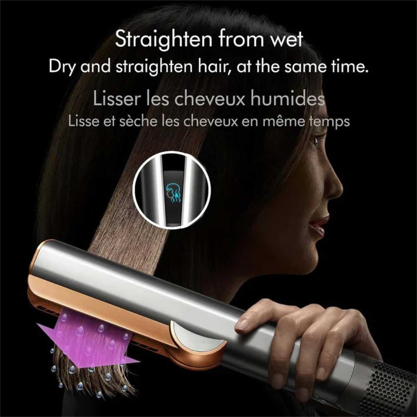 Dyson Airstrait Straightener Prussian Blue Rich Copper