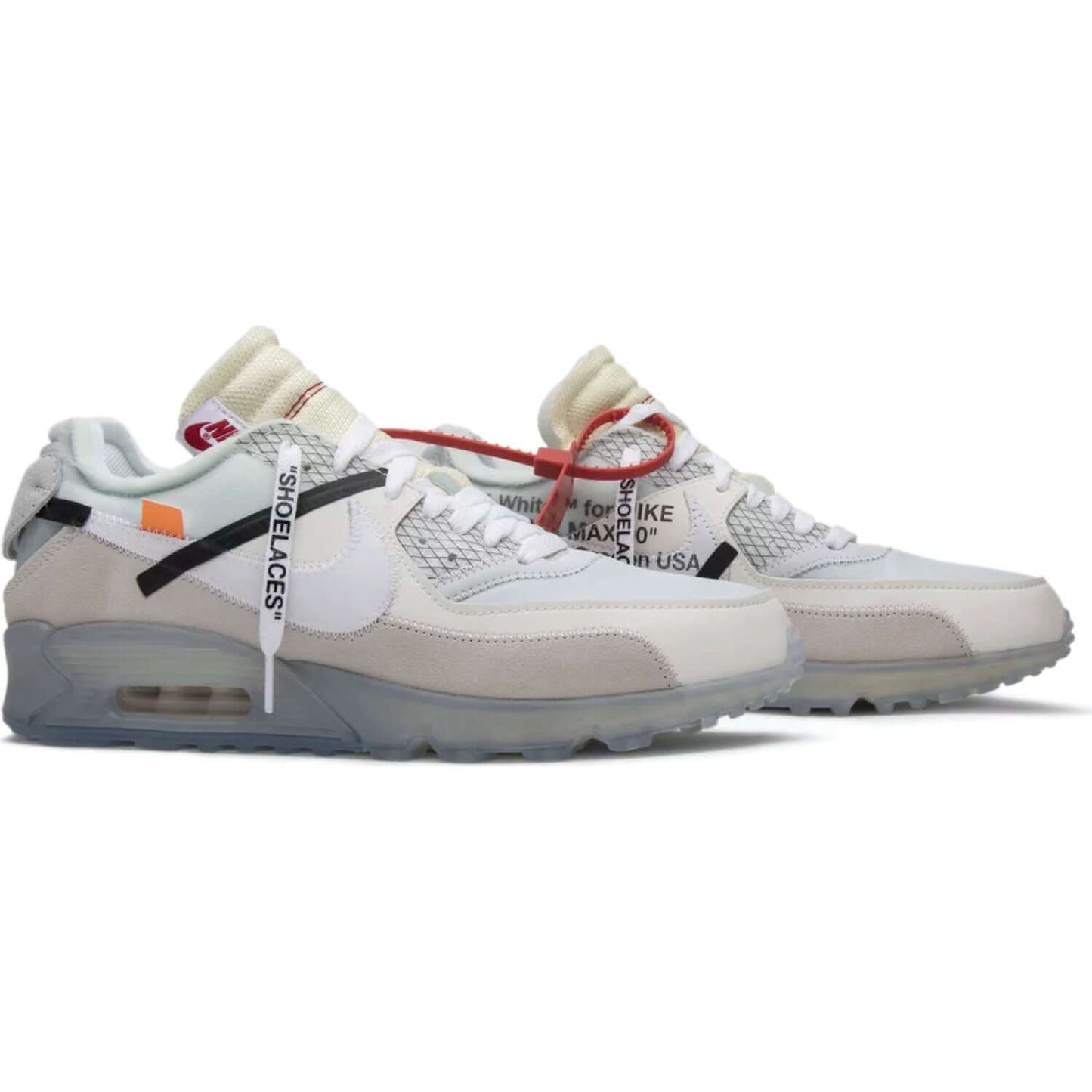This is the right side of the Off-White x Air Max 90 'The Ten'
