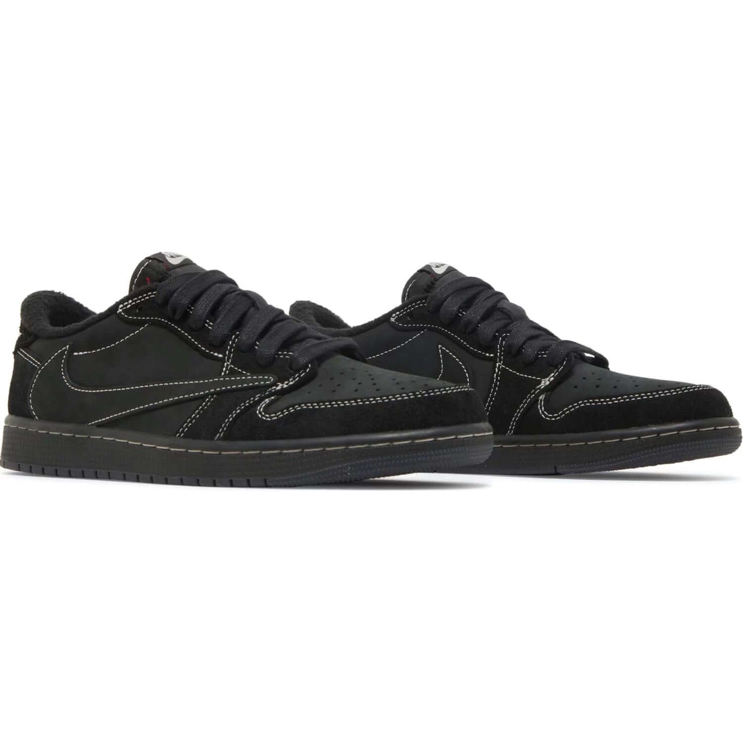 This Travis Scott x Air Jordan 1 Low OG SP 'Black Phantom' shoe is from the Trainer Factory.