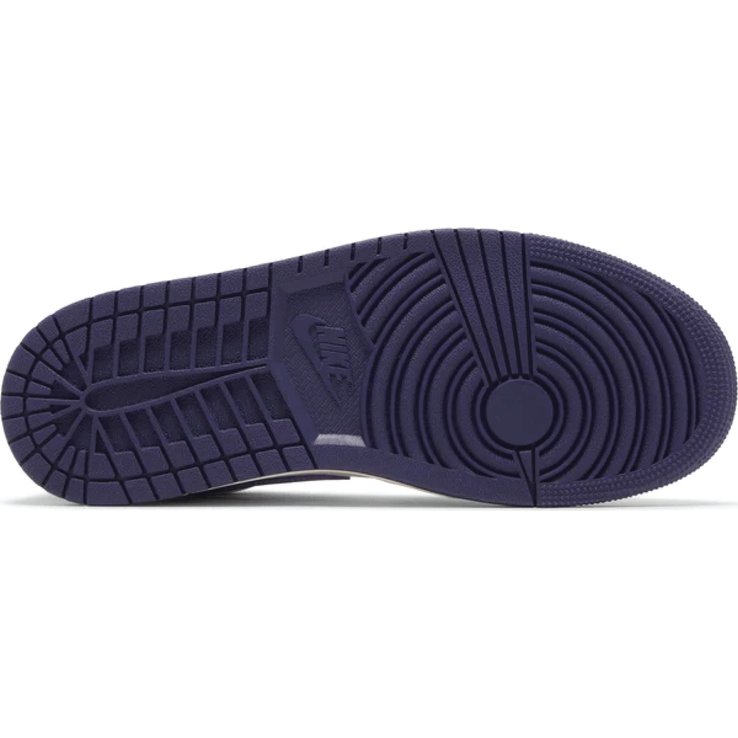 THis is the lower side shoe of Wmns Air Jordan 1 Low Sky J Purple