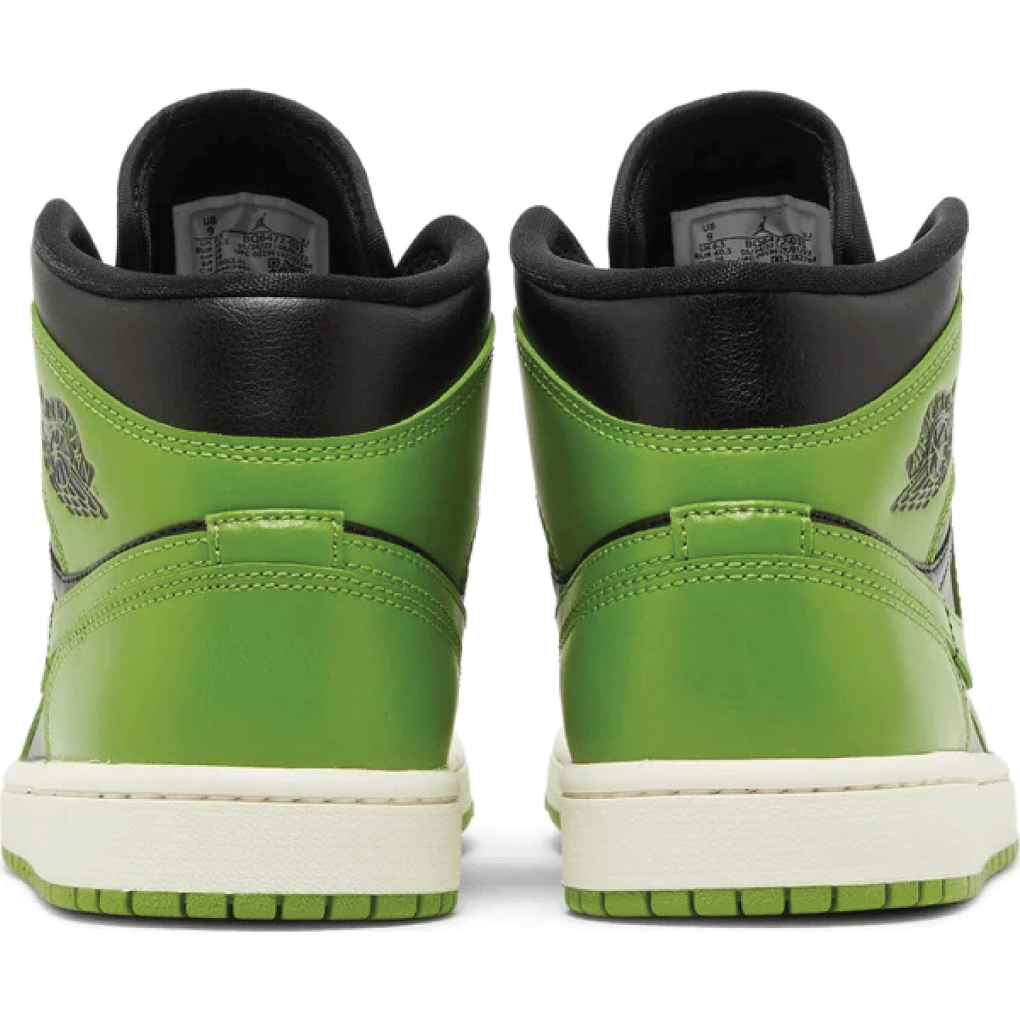 This is the back side shoe of Wmns Air Jordan 1 Mid 'Altitude Green'