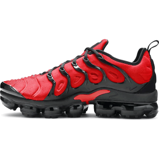 This is the left side of the Air Vapormax Plus University Red