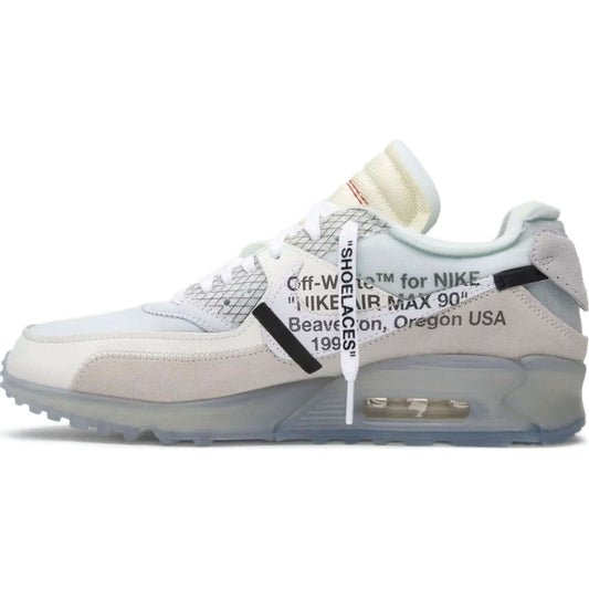 This is the left side of the Off-White x Air Max 90 'The Ten'