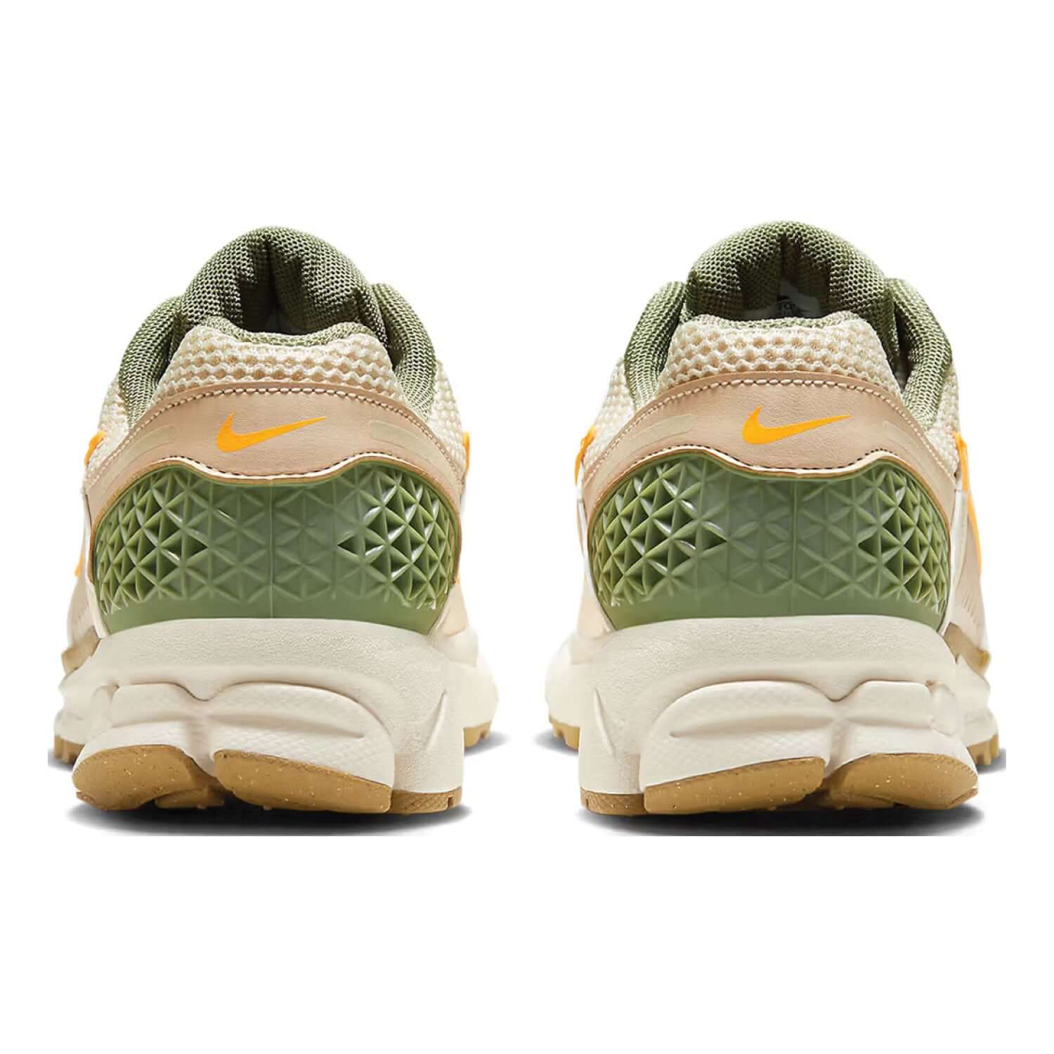 This is the back side shoe of Wmns Air Zoom Vomero 5 'Pale Ivory Oil Green'