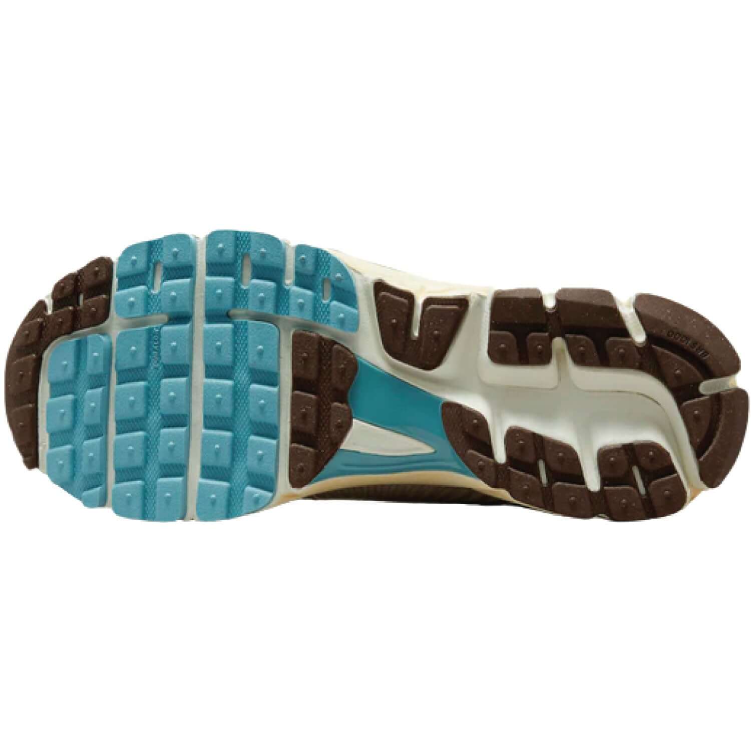 This is the back side shoe of Wmns Air Zoom Vomero 5 'Pale Ivory Oil Green'