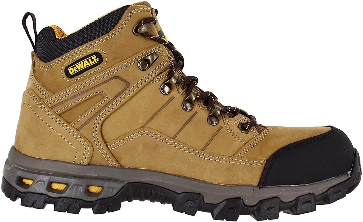 DEWALT Poseidon Mens Side Zip-Up Safety Work Steel Toe SB Boots