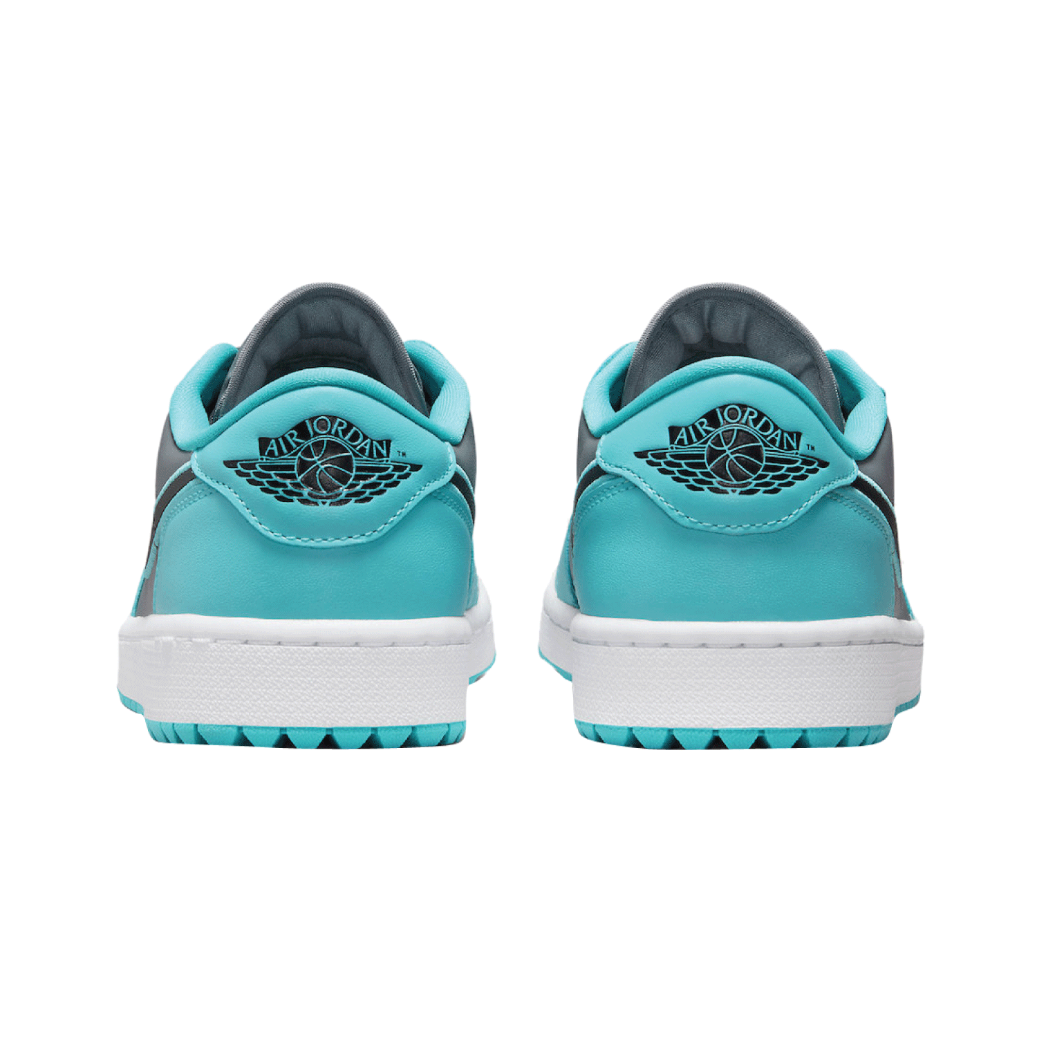 This is the back side of Air Jordan 1 Low Golf 'Gamma Blue'