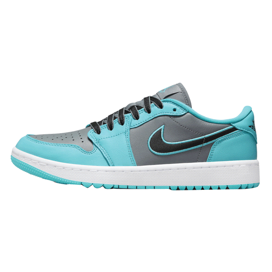 This is the left side shoe of Air Jordan 1 Low Golf 'Gamma Blue'