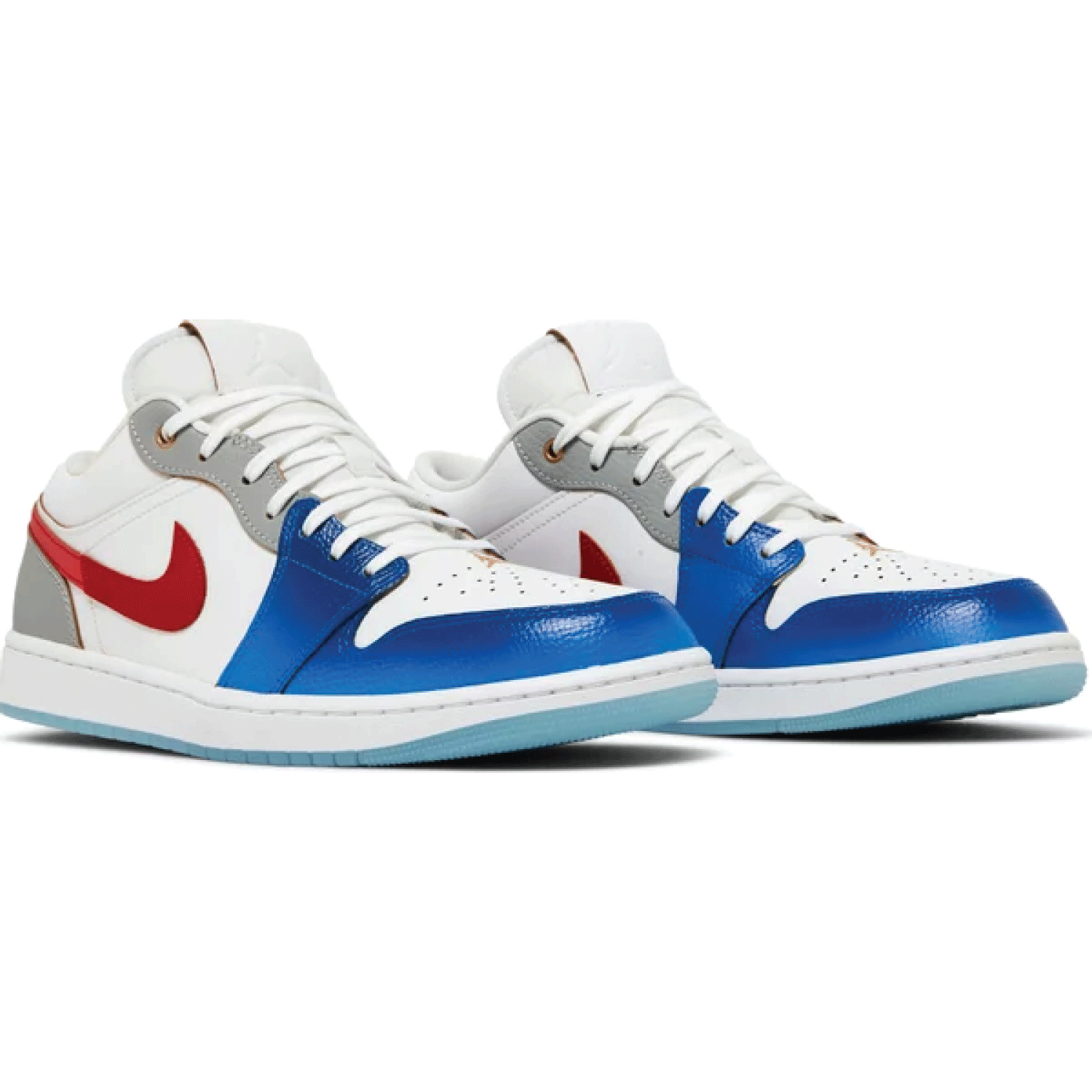This is the pair of Air Jordan 1 Low SE 'Philippines'. Describe the beauty of Air Jordan 1 Low SE 'Philippines'.