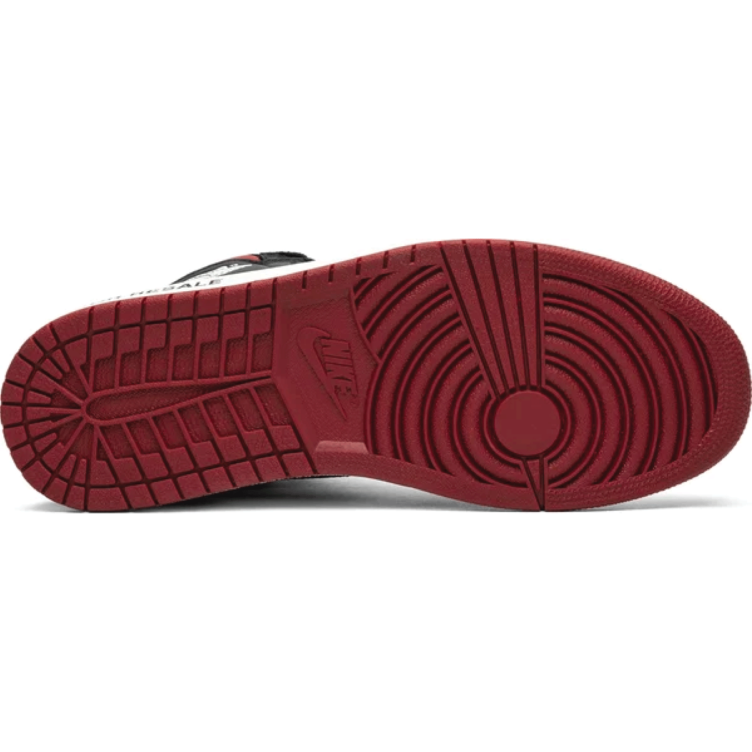 THis is the lower side shoe of Air Jordan 1 Retro High OG NRG 'Not For Resale'