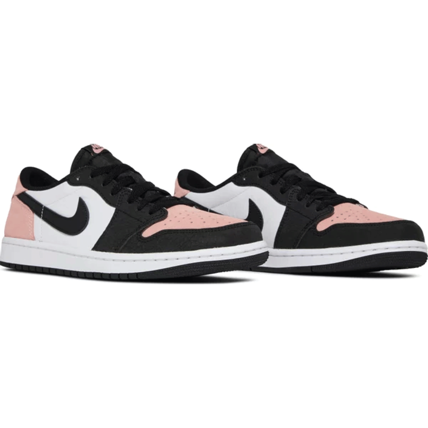 This is the pair of Air Jordan 1 Retro Low OG 'Bleached Coral'. Describe the beauty of Bleached Coral