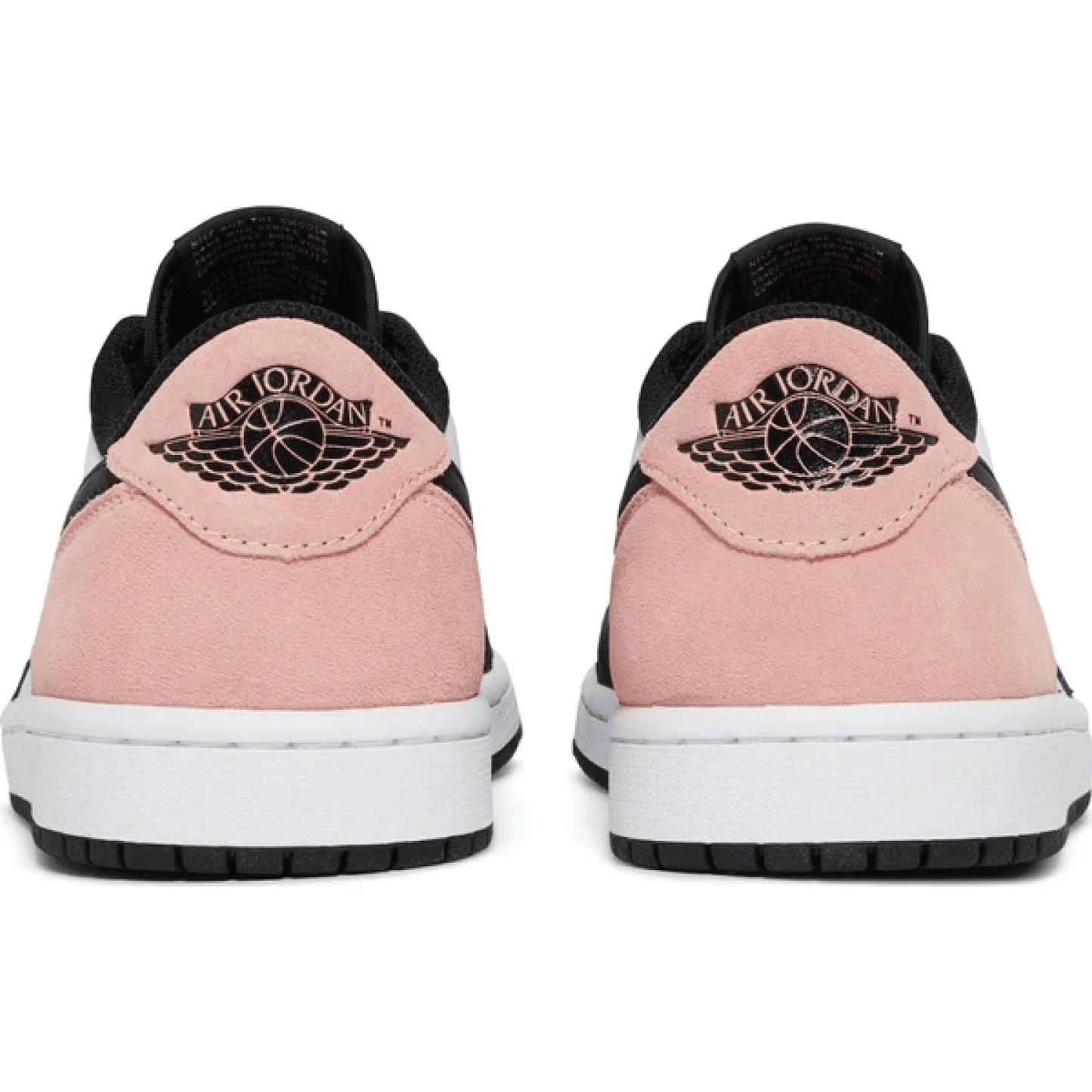 This is the back side of Air Jordan 1 Retro Low OG 'Bleached Coral'