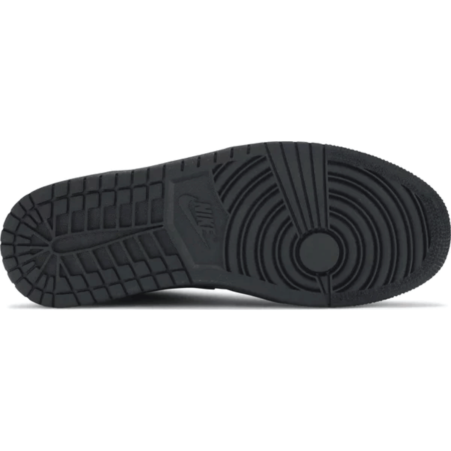 THis is the lower side of Air Jordan 1 Retro Low 'Triple Black'