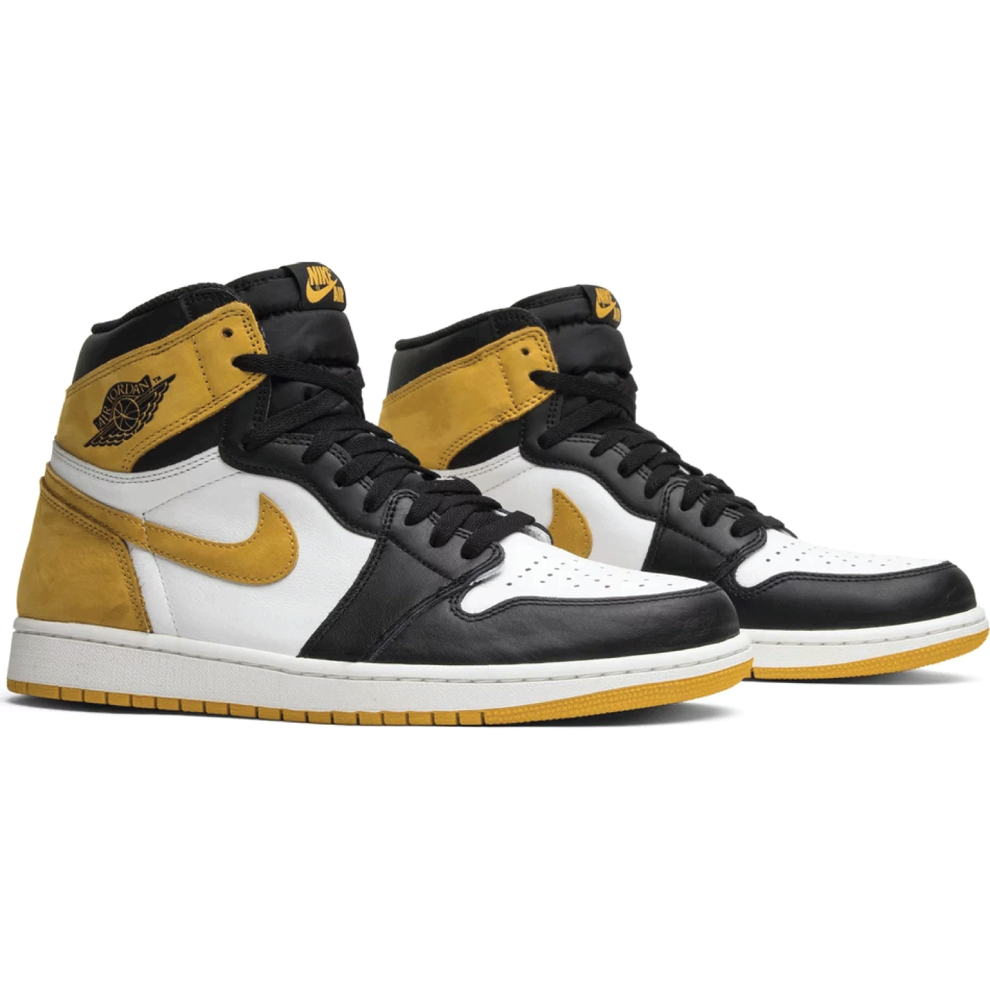 This is the pair of Air Jordan 1 Retro High OG 'Best Hand in the Game - Yellow Ochre'. Describe the beauty of Yellow Ochre