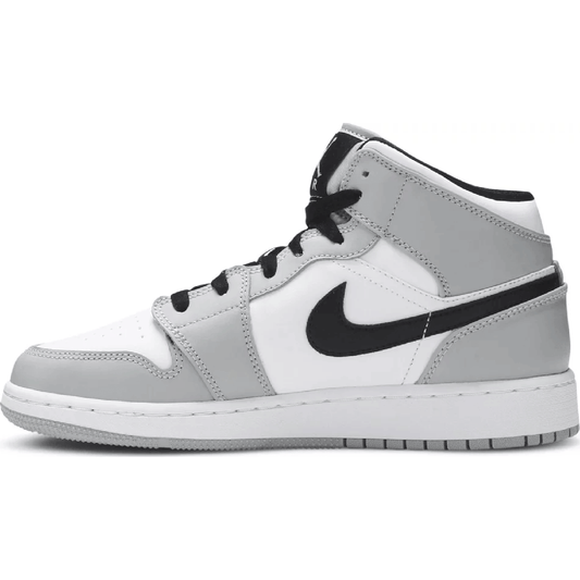 Air Jordan 1 Mid Light Smoke Grey GS |  light smoke grey jordan 1 gs , smoke grey jordan 1 gs