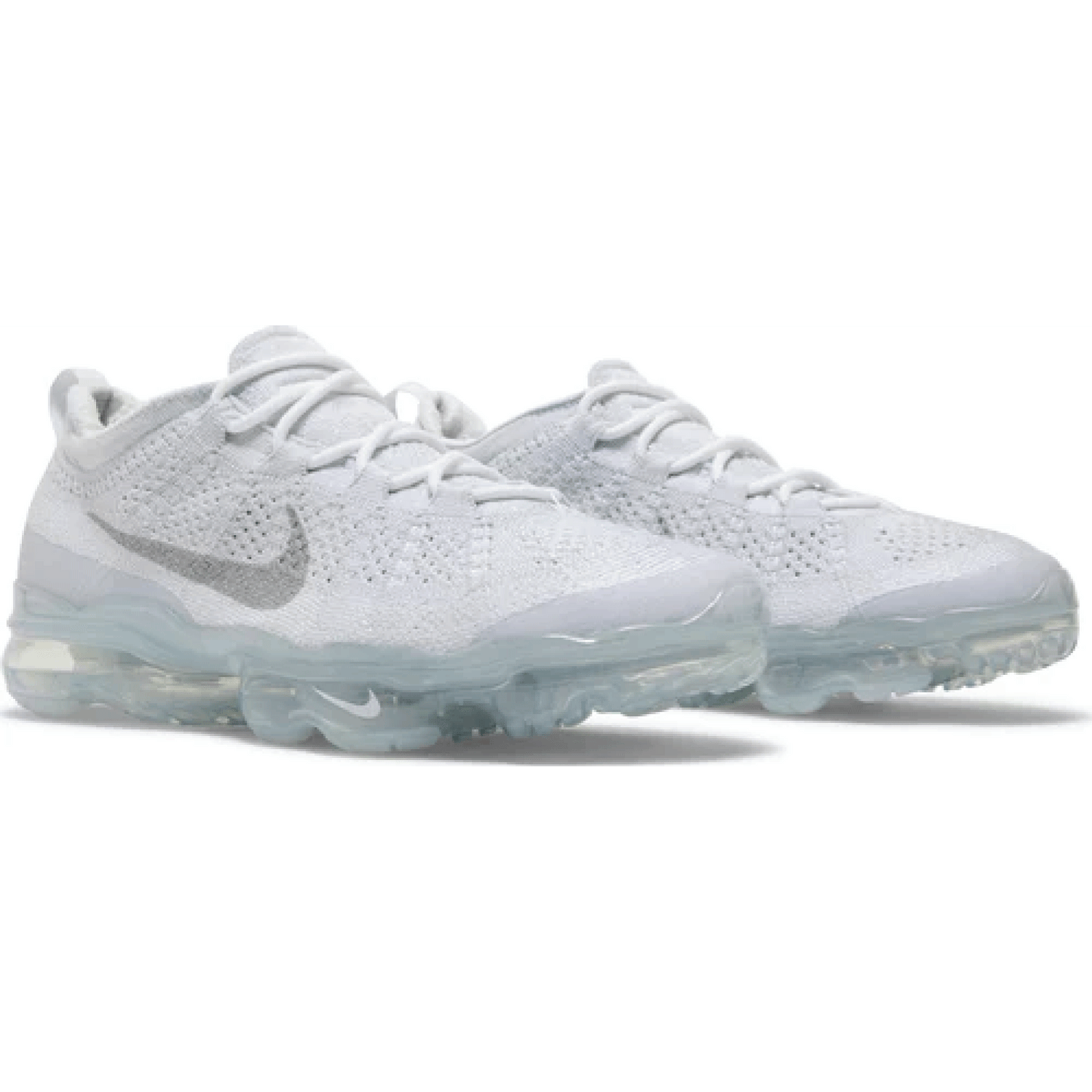 This is the Front view of the Air VaporMax 2023 Flyknit 'Pure Platinum