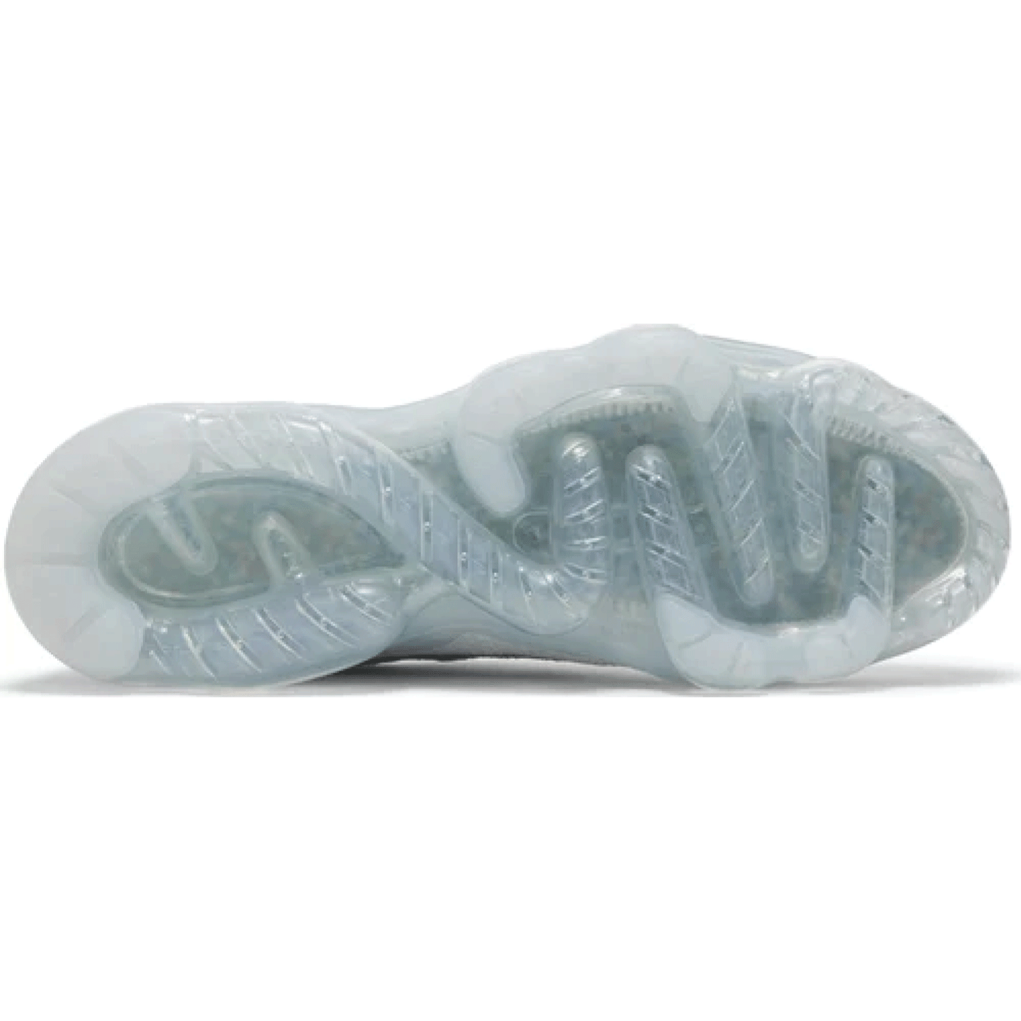 This is the lower sole of the Air VaporMax 2023 Flyknit 'Pure Platinum'