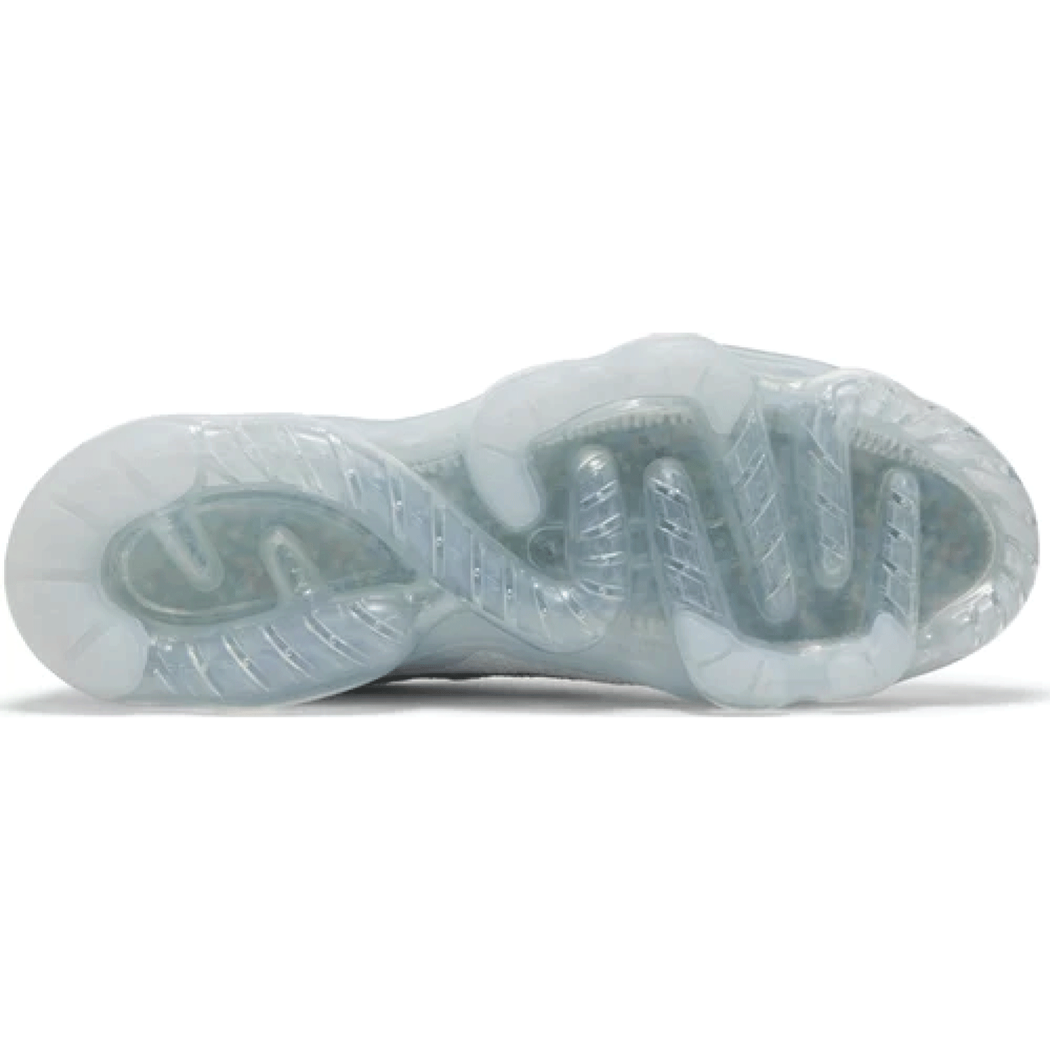 This is the lower sole of the Air VaporMax 2023 Flyknit 'Pure Platinum'