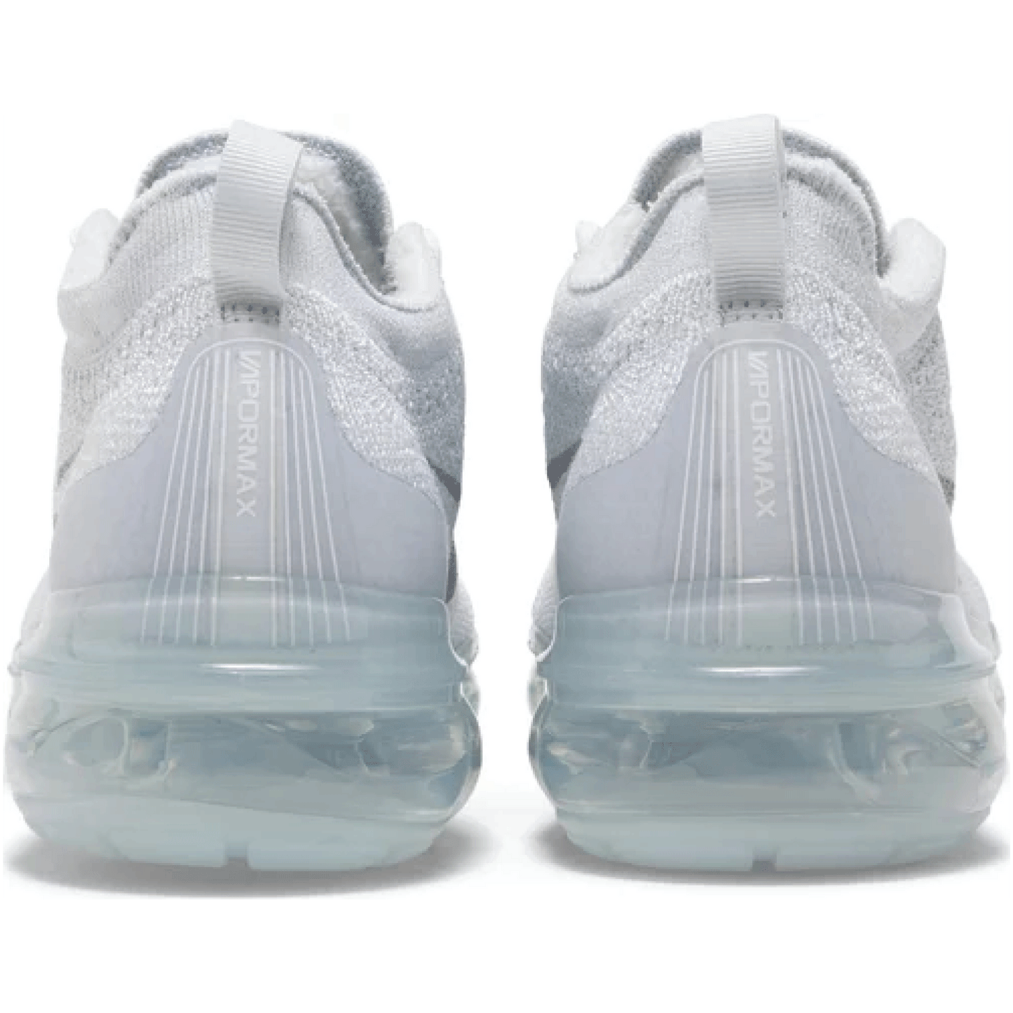 This is the back side of the Air VaporMax 2023 Flyknit 'Pure Platinum