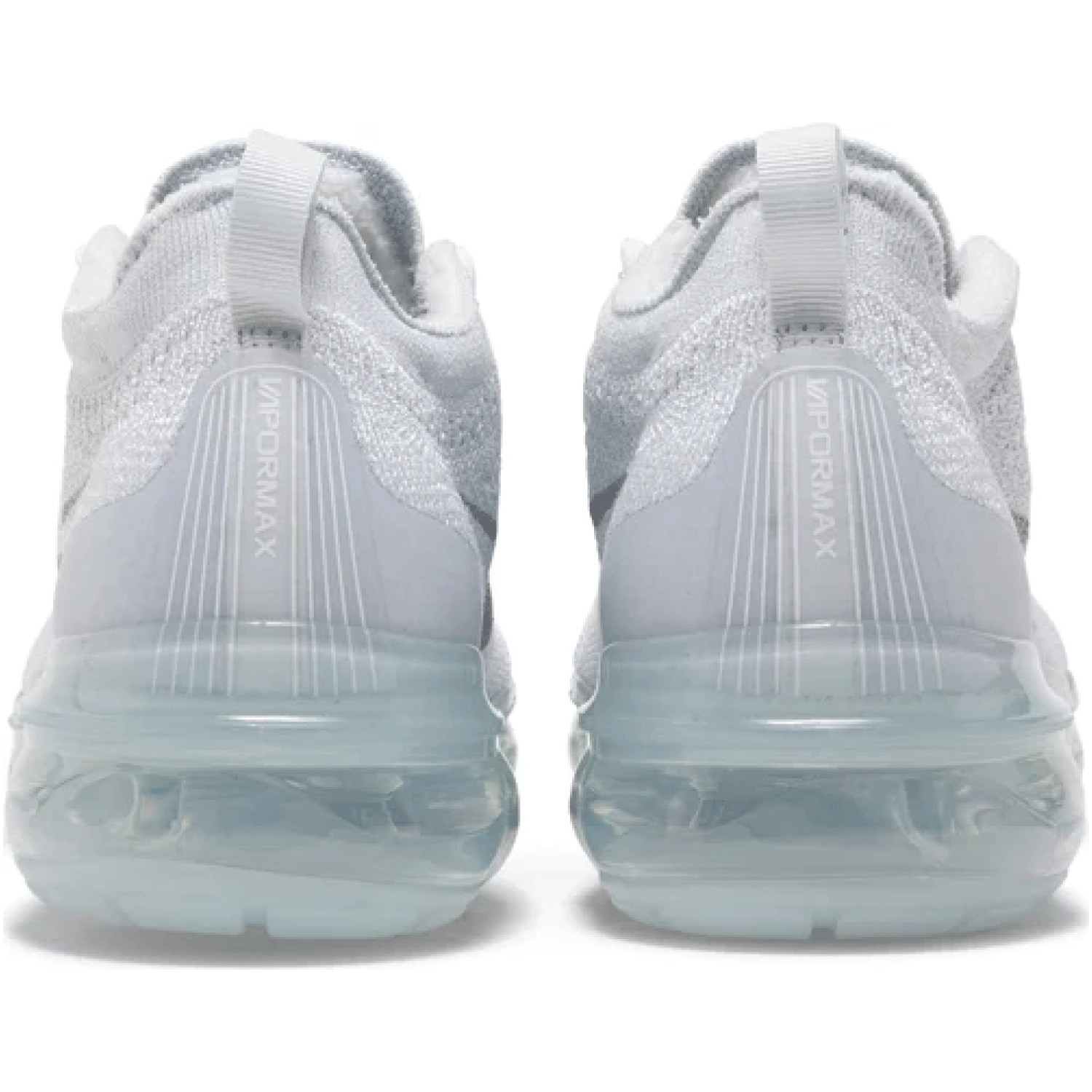This is the back side of the Air VaporMax 2023 Flyknit 'Pure Platinum
