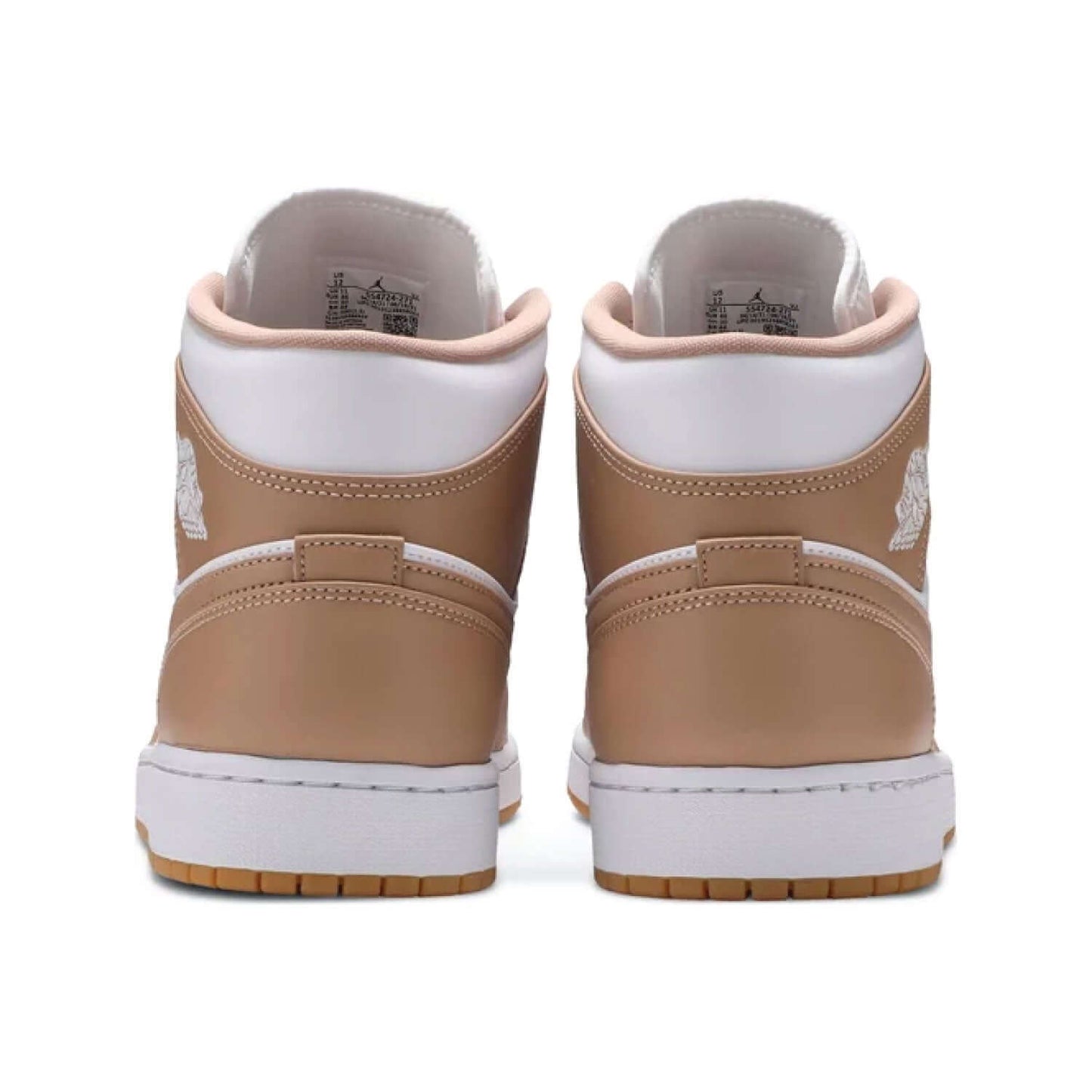 This is the back side of Air Jordan 1 Mid 'Tan Gum'