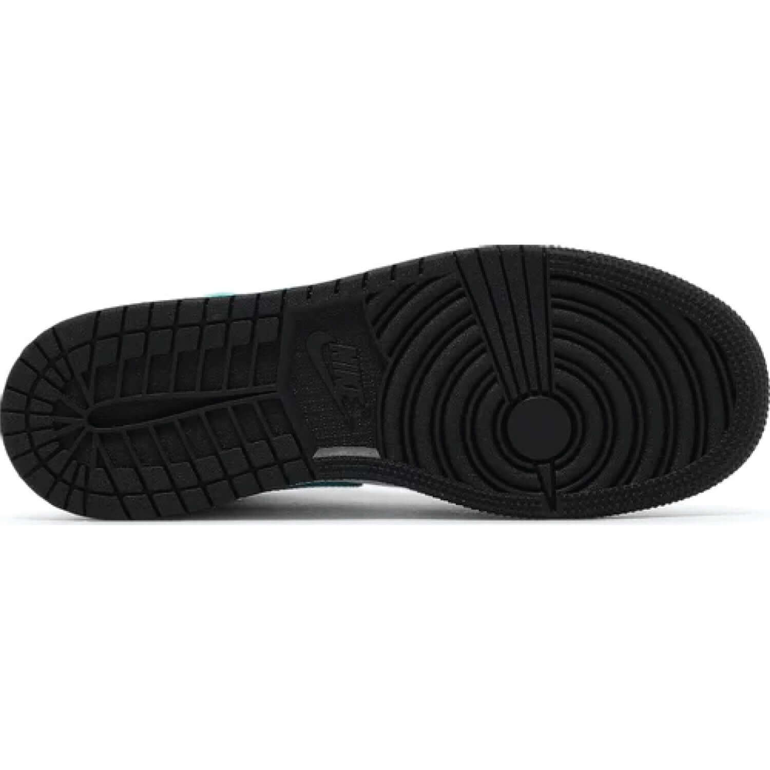 This is the lower side of This is the left side of Air Jordan 1 Mid Tropical Twist GS