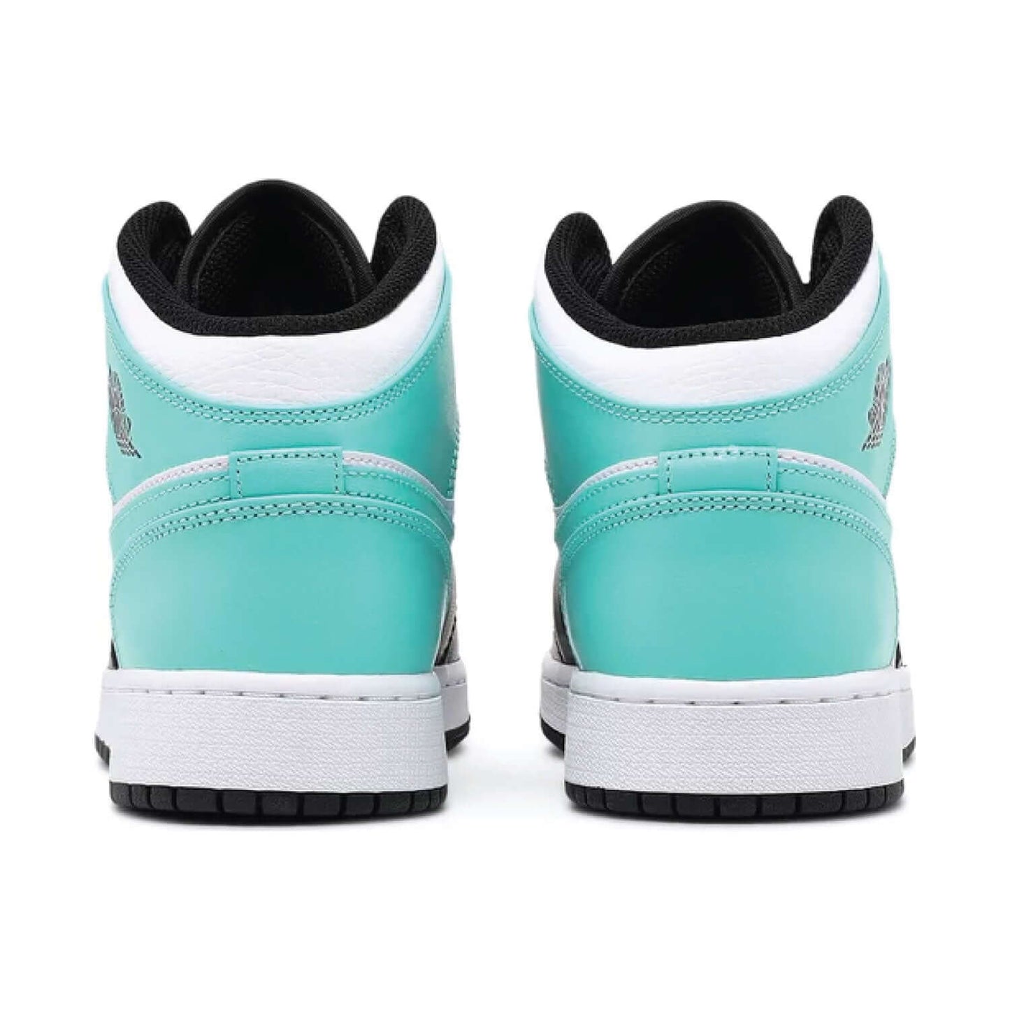 This is the back side of This is the left side of Air Jordan 1 Mid Tropical Twist GS