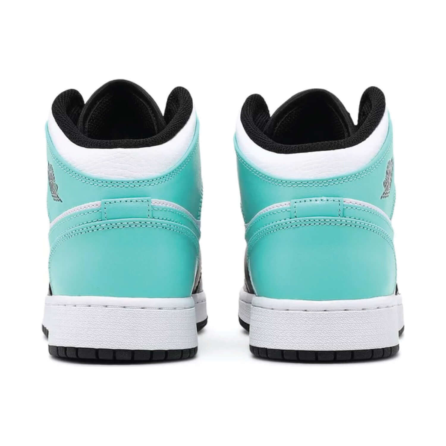 This is the back side of This is the left side of Air Jordan 1 Mid Tropical Twist GS