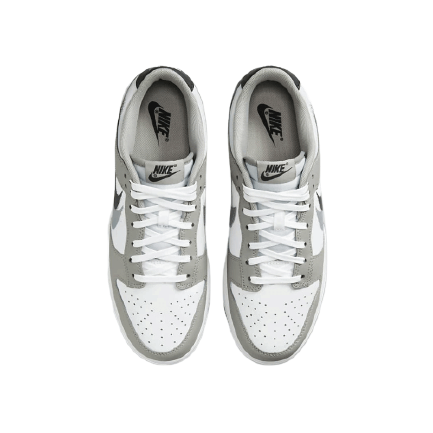 Dunk Low Grey Stencil Swoosh - FD0661-100