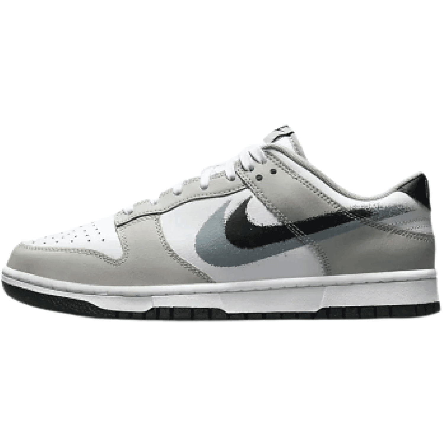 Dunk Low Grey Stencil Swoosh