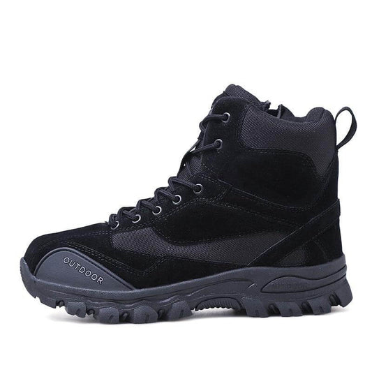 Tactical Military Boots Men Genuine Leather US Army Hunting Trekking Camping Mountaineering Winter Work Shoes Zapatos Hombre