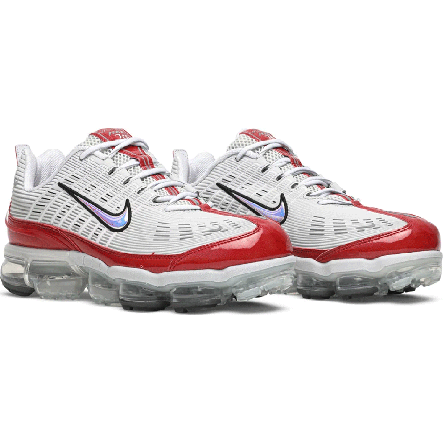 This is the front view of Air Vapormax 360 Red white