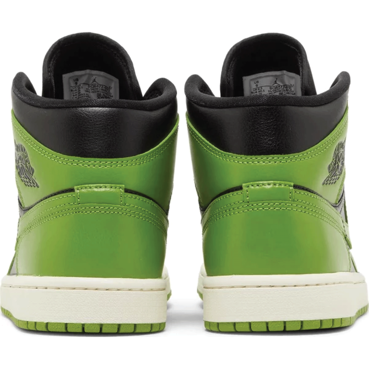 This is the back side shoe of Wmns Air Jordan 1 Mid 'Altitude Green'