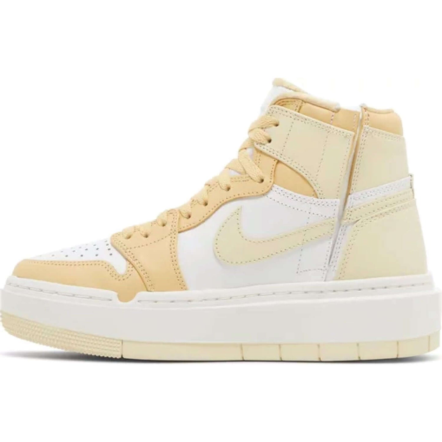 This is the left side of Wmns Air Jordan 1 Elevate High 'Celestial Gold'